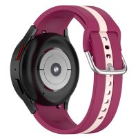 eses Curea din silicoan pentru Samsung Galaxy Watch 4 și 5 - Dungi roz