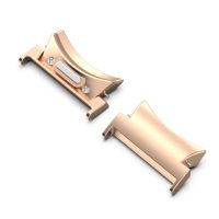eses Conector OneClick pentru Samsung Galaxy Watch 4, 5, 6, 7 - Roz aurit, 2 bucăți