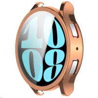 Husă din silicoan pentru Samsung Galaxy Watch 6 44mm - Roz aurit