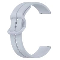 Brățară din silicon cu prindere de culoare - Albastru deschis, 22 mm