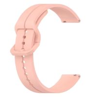 Brățară din silicon cu prindere de culoare - Roșu, 22 mm