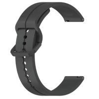 Brățară din silicon cu sistem de închidere și prindere colorată - Gri închis, 22 mm