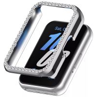 Cadru de protecție cu pietre pentru Samsung Galaxy Fit 3 - Argintiu