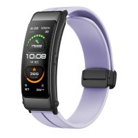 Brățară din silicon cu buclă magnetică - Mov, 16 mm