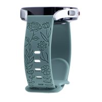 Brat Silikon - Verde Floral, 20 mm