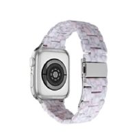 Cureaua din rășină epoxidică - Patterned Marble White Pink, 38mm, 40mm, 41mm