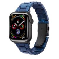 Cureaua din rășină epoxidică - Patterned Dark Blue, 38mm, 40mm, 41mm