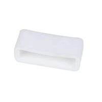 Brățară din silicon pentru ceas - Albă, 18 mm