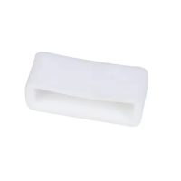 Brățară din silicon pentru ceas - Albă, 20 mm