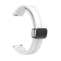 Brățară din silicon eses cu cataramă magnetică pentru Garmin Lily 2 și Garmin Lily 2 Active - Alb, 14 mm