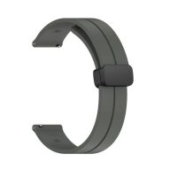 Brățară din silicon eses cu cataramă magnetică pentru Garmin Lily 2 și Garmin Lily 2 Active - Gri închis, 14 mm