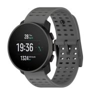 esem brățară din silicon - perforată gri, 22 mm