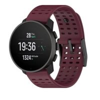 esem brățară din silicon - perforată visiniu, 22 mm