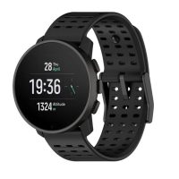 esem brățară din silicon - perforată neagră, 22 mm
