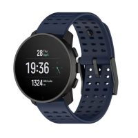esem brățară din silicon - perforată albastră închis, 22 mm