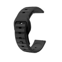 eses Brățară din silicon cu prindere - Neagră cu model, 16 mm