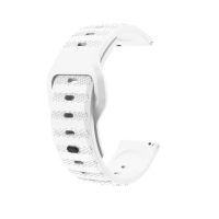 eses Brățară din silicon cu prindere - Alb cu model, 16 mm