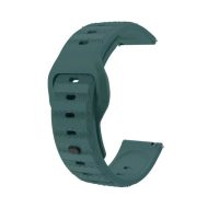 eses Brățară din silicon cu prindere - Verde închis cu model, 16 mm