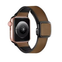 eses Cureaua sportivă din piele pentru Apple Watch - Culoare maronie 42mm, 44mm, 45mm, 49mm