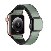 eses Cureaua sportivă din piele pentru Apple Watch - Verde 38mm, 40mm, 41mm