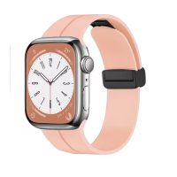 brățară din silicon pentru Apple Watch - Roz magnetic L - 42 mm, 44 mm, 45 mm, 49 mm