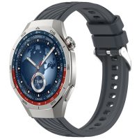 Brățară din silicon modelată - Gri, 22 mm