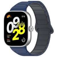 eses Husă magnetică din silicon pentru Xiaomi Redmi Watch 4, Smart Band 8 Pro și 9 Pro - Albastră
