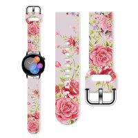 Brățară din silicon pentru flori - Roșie, 20 mm