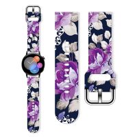eses Silicon bandă florală - Violet, 22 mm