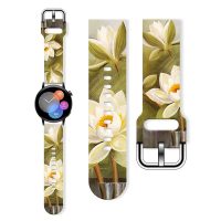 eses Silicon bandă florală - Bej, 22 mm