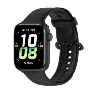 esem brățară din silicon neted pentru Honor Watch 5 - Negru