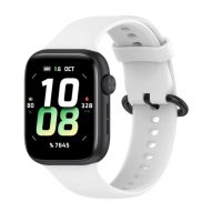 Brățară din silicon netedă eses pentru Honor Watch 5 - Albă