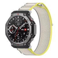 brățară din nailon pentru Xiaomi Amazfit T-Rex 3 - gri-gălbui