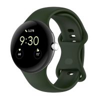 eses Brățară din silicon pentru Google Pixel Watch 3, 41 mm, mărimea L - Verde închis