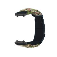 Brățară din paracord nylon pentru Xiaomi Amazfit T-Rex 3 - Camuflaj Verde Deschis