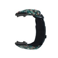 Brățară din paracord nylon pentru Xiaomi Amazfit T-Rex 3 - Camuflaj Verde Întunecat