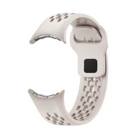 Brățară din silicon perforată pentru Google Pixel Watch 3, 45 mm - Bej