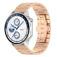 Brățară metalică pentru Garmin - Roșu aurit, 22 mm