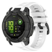 Brățara de silicon eses pentru Garmin Instinct 3 - Alb, 26 mm