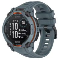 sesă Silikonovă brățară pentru Garmin Instinct 3 - Albastră-Gri, 26 mm