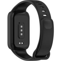 Curea siliconică eses cu ramă pentru Xiaomi Smart Band 9 Active - Negru