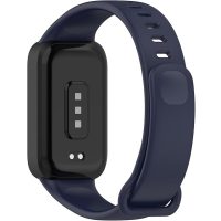 Curea siliconică eses cu ramă pentru Xiaomi Smart Band 9 Active - Albastru
