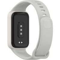 Curea siliconică eses cu ramă pentru Xiaomi Smart Band 9 Active - Gri