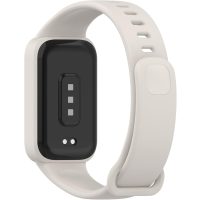 Curea siliconică eses cu ramă pentru Xiaomi Smart Band 9 Active - Bej