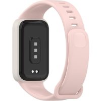 Curea siliconică eses cu ramă pentru Xiaomi Smart Band 9 Active - Roz