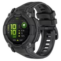 Curea siliconică eses pentru Garmin Instinct 3 - Negru, 22 mm