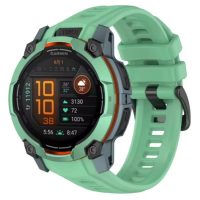 Curea siliconică eses pentru Garmin Instinct 3 - Verde, 22 mm
