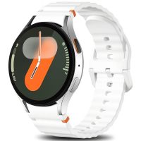 Șireturile din silicon pentru Samsung Galaxy Watch 7 - Albe