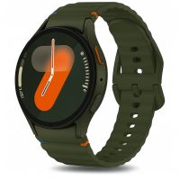 eses Curea din silicon pentru Samsung Galaxy Watch 7 - Verde închis