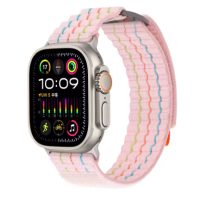 Curea structurată din nylon pentru Apple Watch - Roz 38 mm, 40 mm, 41 mm